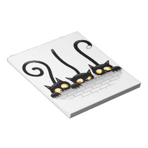 Katzen Ungezogene, spielerische und lustige Charak Notizblock