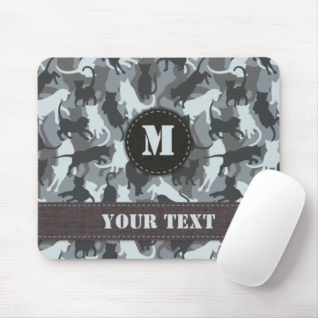 Katzen Urban Camouflage Mousepad (Mit Mouse)