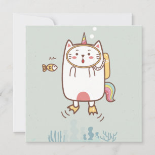 Katzen Urlaubskarte Feiertagskarte