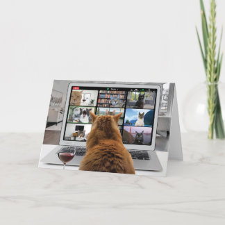 Katzen-Valentinkarte Feiertagskarte