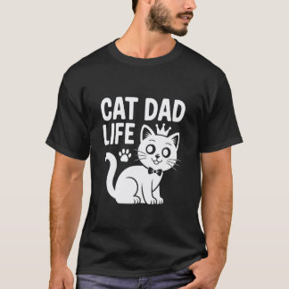 Katzen-Vater-Leben Humor für stolze Katzen-Väter u T-Shirt