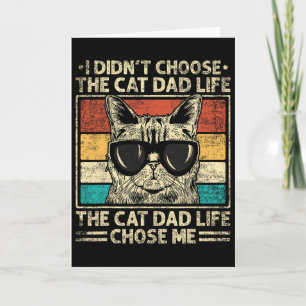 Katzen-Vater-Shirts für Männer Lustige Katzen-Vate Karte