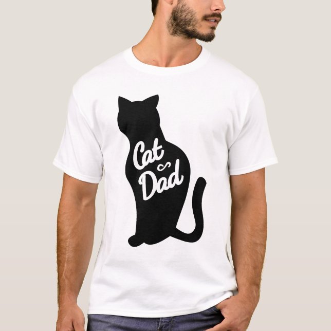 Katzen-Vater T-Shirt (Vorderseite)