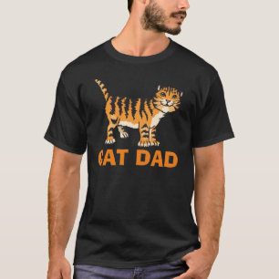 Katzen-Vater-T - Shirts, im Schwarzen T-Shirt