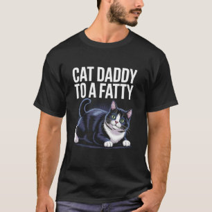 Katzen-Vati-Shirt Bester Katzen-Vater Fette Chonk- T-Shirt