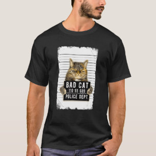 Katzen-Verbrecherfoto T-Shirt