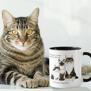 Katzen Viele Paws Funny Blue Tasse