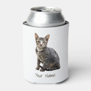 Katzen Vintages Portrait Pet Tomcat Tierdesign Dosenkühler