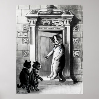 Katzen von Louis Wain Poster