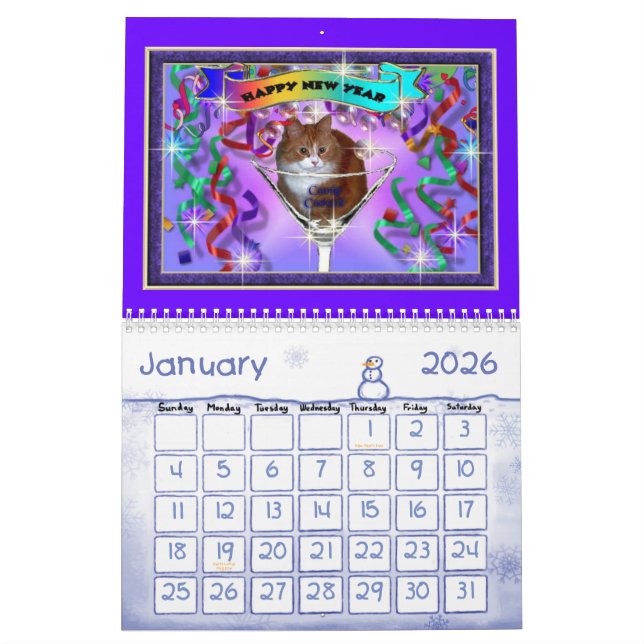 KATZEN VON SHERRIEY KALENDER (Jan 2026)