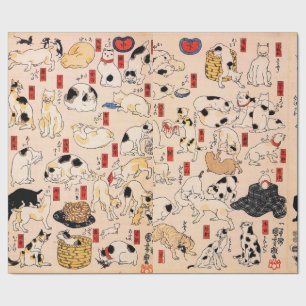 Katzen von Utagawa Kuniyoshi Geschenkpapier