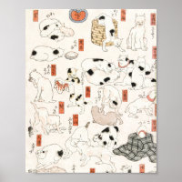 Katzen von Utagawa Kuniyoshi