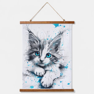 Katzen Wandbehang Teppich Kätzchen