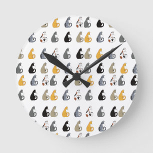Katzen Wanduhr