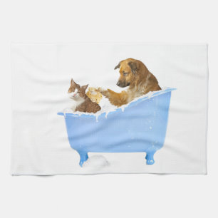 Katzen-Wäsche Geschirrtuch