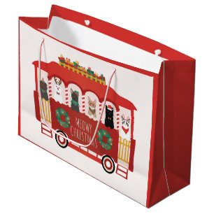 Katzen Weihnachten Trolly Meowy Weihnachten Große Geschenktüte