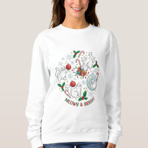 Katzen-Weihnachts-Crewneck-Sweatshirt Festliches Sweatshirt