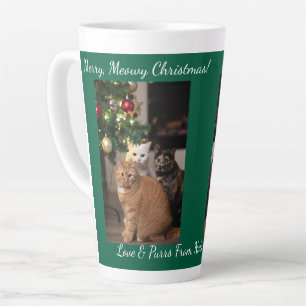 Katzen-Weihnachtsbaum, Bildnamen Text, Anpassen, Milchtasse