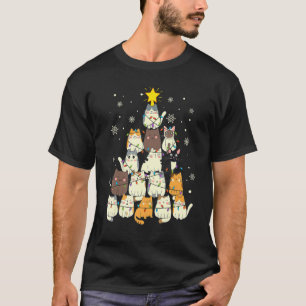 Katzen-Weihnachtsbaum Kitten Jungen Mädchen Mann X T-Shirt
