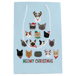 Katzen-Weihnachtsbaum Mittlere Geschenktüte