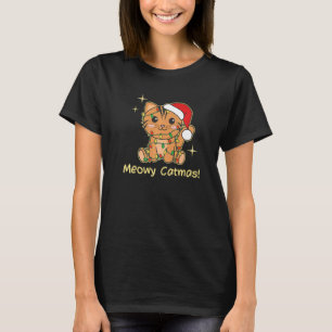 Katzen Weihnachtstiere Niedlich Katzen Meowy Katme T-Shirt