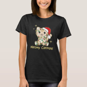 Katzen Weihnachtstiere Niedlich Katzen Meowy Katme T-Shirt