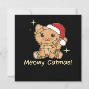 Katzen Weihnachtstiere Niedliche Katzen Meowy Catm Einladung