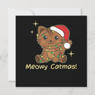 Katzen Weihnachtstiere Niedliche Katzen Meowy Catm Einladung