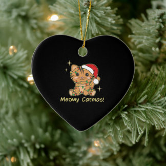 Katzen Weihnachtstiere Niedliche Katzen Meowy Catm Keramik Ornament