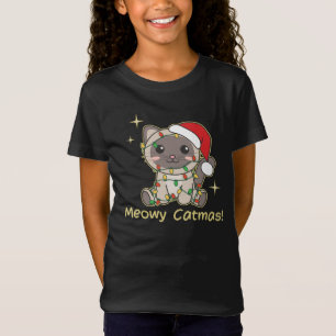 Katzen Weihnachtstiere Niedliche Katzen Meowy Catm T-Shirt