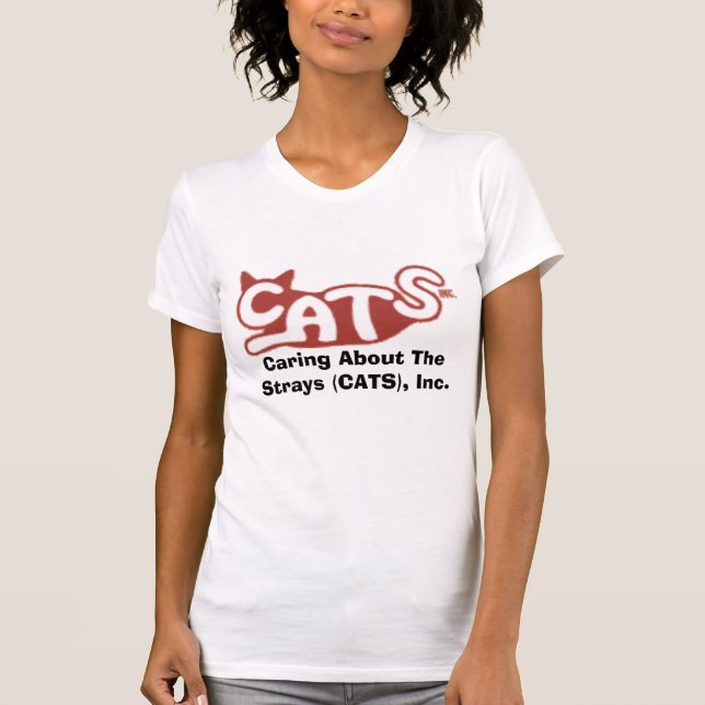 (KATZEN) weißes Trägershirt T-Shirt (Vorderseite)
