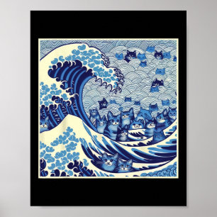 Katzen wellen nach Kamala Funny Cat Lady Poster