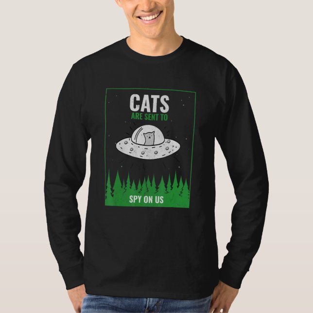 Katzen werden an uns geschickt T-Shirt (Vorderseite)