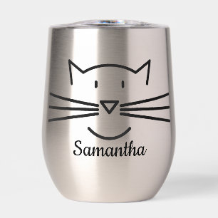 Katzen Whiskers Design Thermal Wine Tumbler