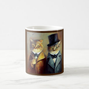 Katzen wie Holmes und Watson Kaffeetasse