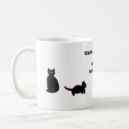 Katzen willkommen Leute, die sich ein Zitat von lu Kaffeetasse