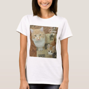 Katzen Witziger Text Wir wählen Sie Text rückwärts T-Shirt