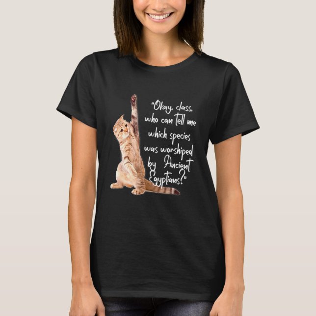 Katzen wurden von Ägyptern verehrt T-Shirt (Vorderseite)