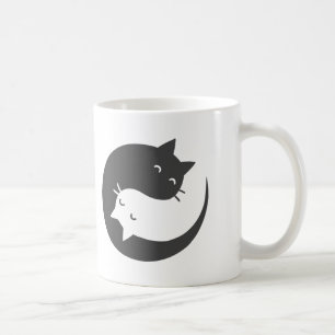 Katzen Yin und Yang mandala - Wählen Sie Hintergr Kaffeetasse