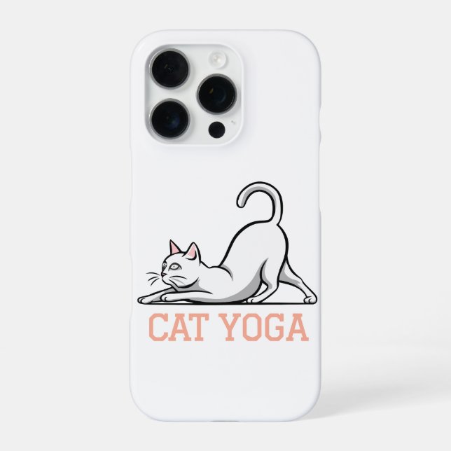 Katzen-Yoga iPhone Hülle (Rückseite)