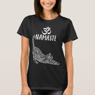 Katzen-Yoga Namaste OM Lustiges Yoga für Frauen T-Shirt