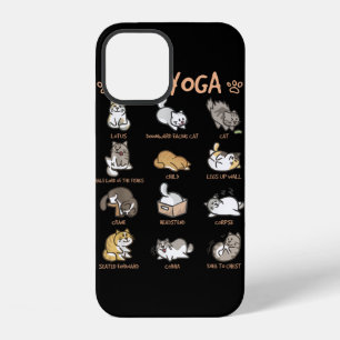 Katzen-Yoga-Posen Katzen praktizieren Achtsamkeit iPhone 12 Hülle