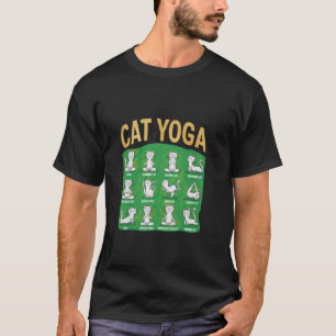 Katzen-Yoga-Posen Katzen praktizieren Achtsamkeit  T-Shirt