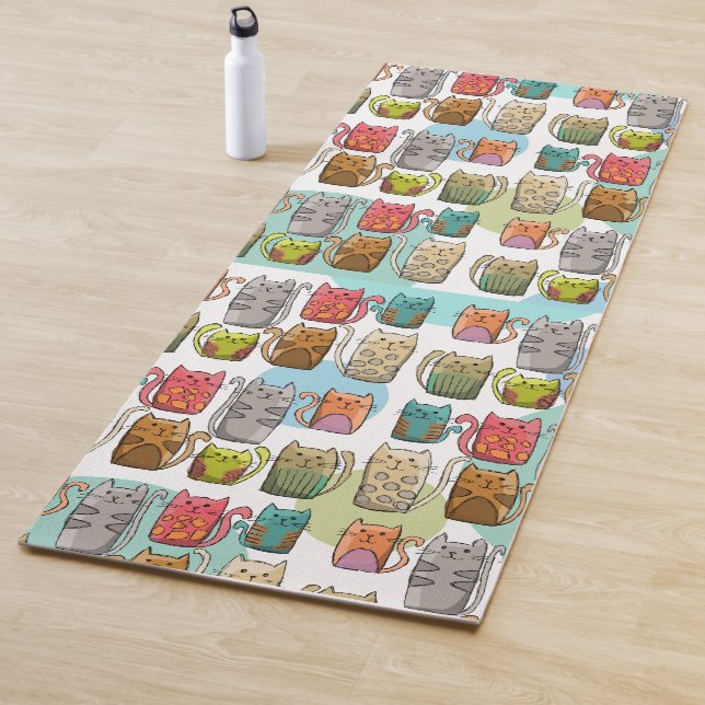 Katzen! Yogamatte (Beispiel)