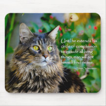 Katzen-Zitat-inspirierend Mausunterlage