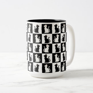 Katzen Zweifarbige Tasse