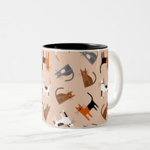 Katzen Zweifarbige Tasse