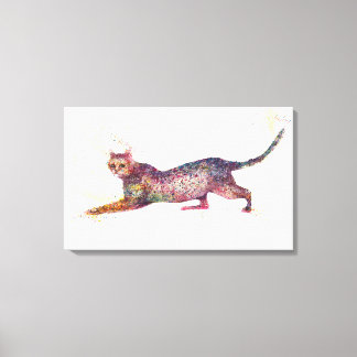 Katzenabstrakt Leinwanddruck