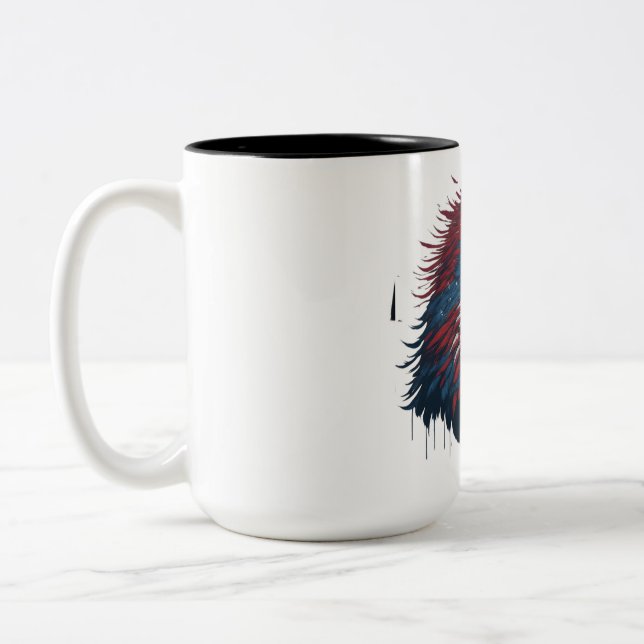 Katzenadler Zweifarbige Tasse (Links)