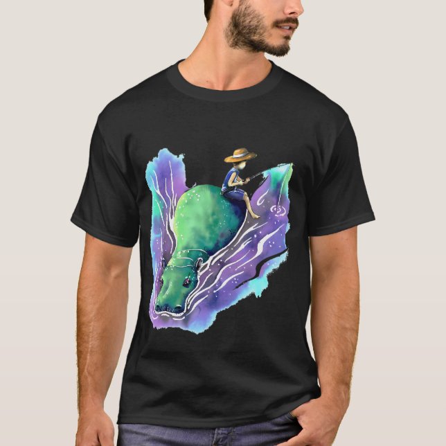 Katzenangeln T-Shirt (Vorderseite)